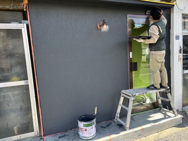 事務所玄関の左官事例です🎨🖌️サムネイル